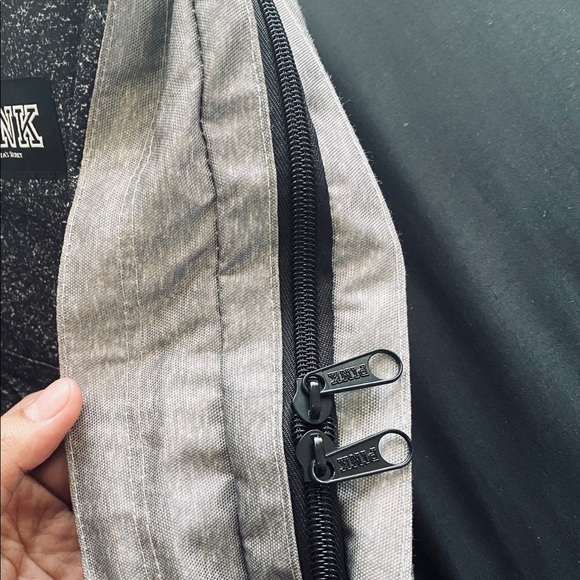 PINK Gray and Black Backpack - Picture 7 of 12